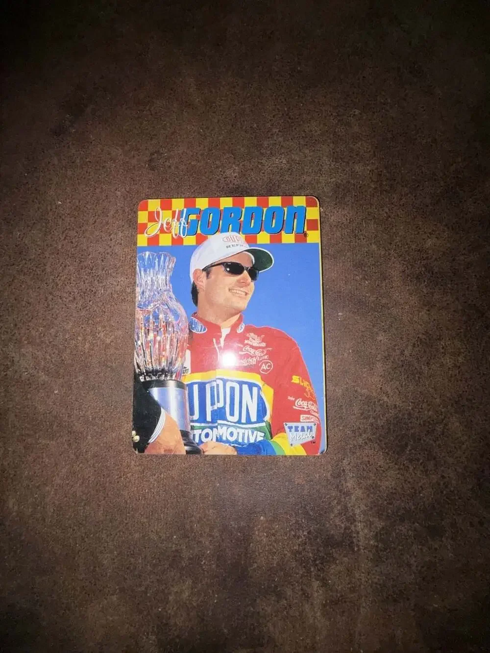 1996 Team Metal Jeff Gordon NASCAR All-Metal Collectible Trading Card